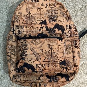 Harry Potter Ministry of Magic Hogwarts Dragon Horcrux Symbols Backpack